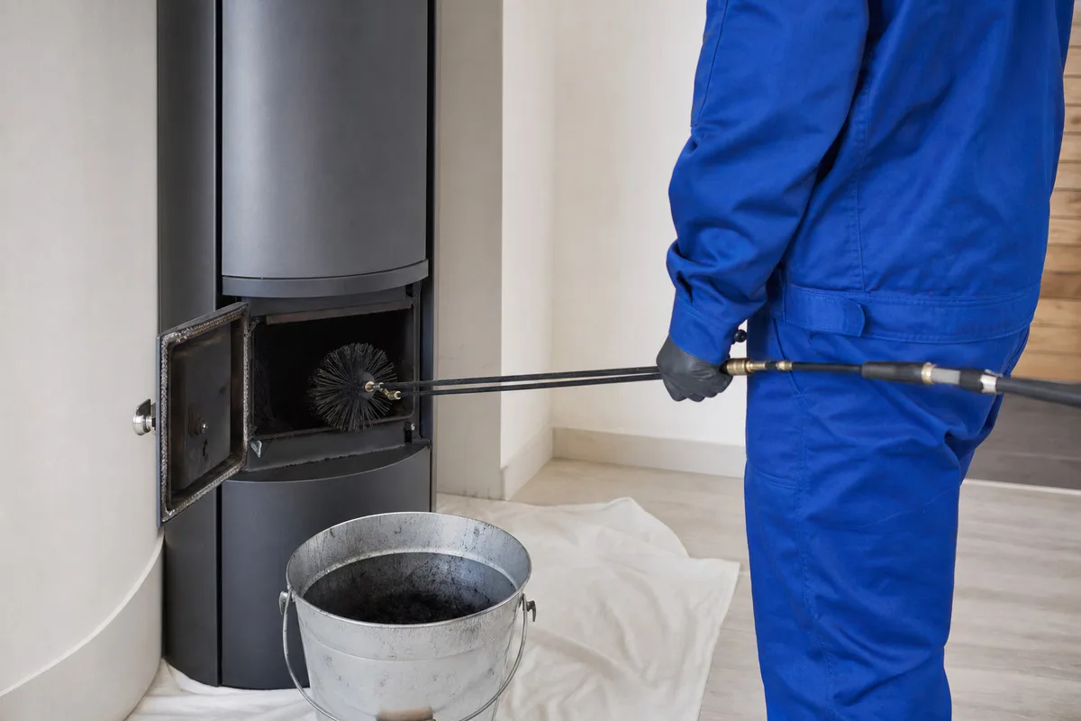Чистка дымохода от сажи в Домодедово — работа мастера ЧистВент